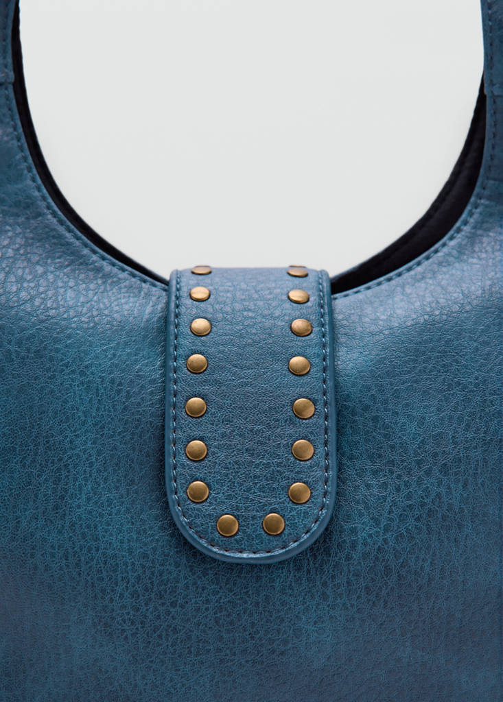 Studded shoulder bag — Blue