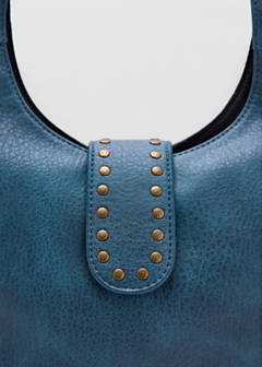 Studded shoulder bag — Blue 3