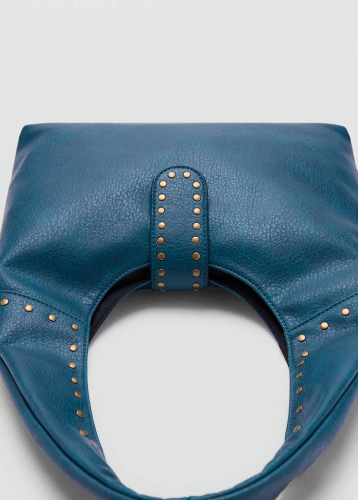 Studded shoulder bag — Blue