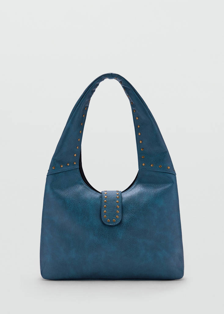 Studded shoulder bag — Blue