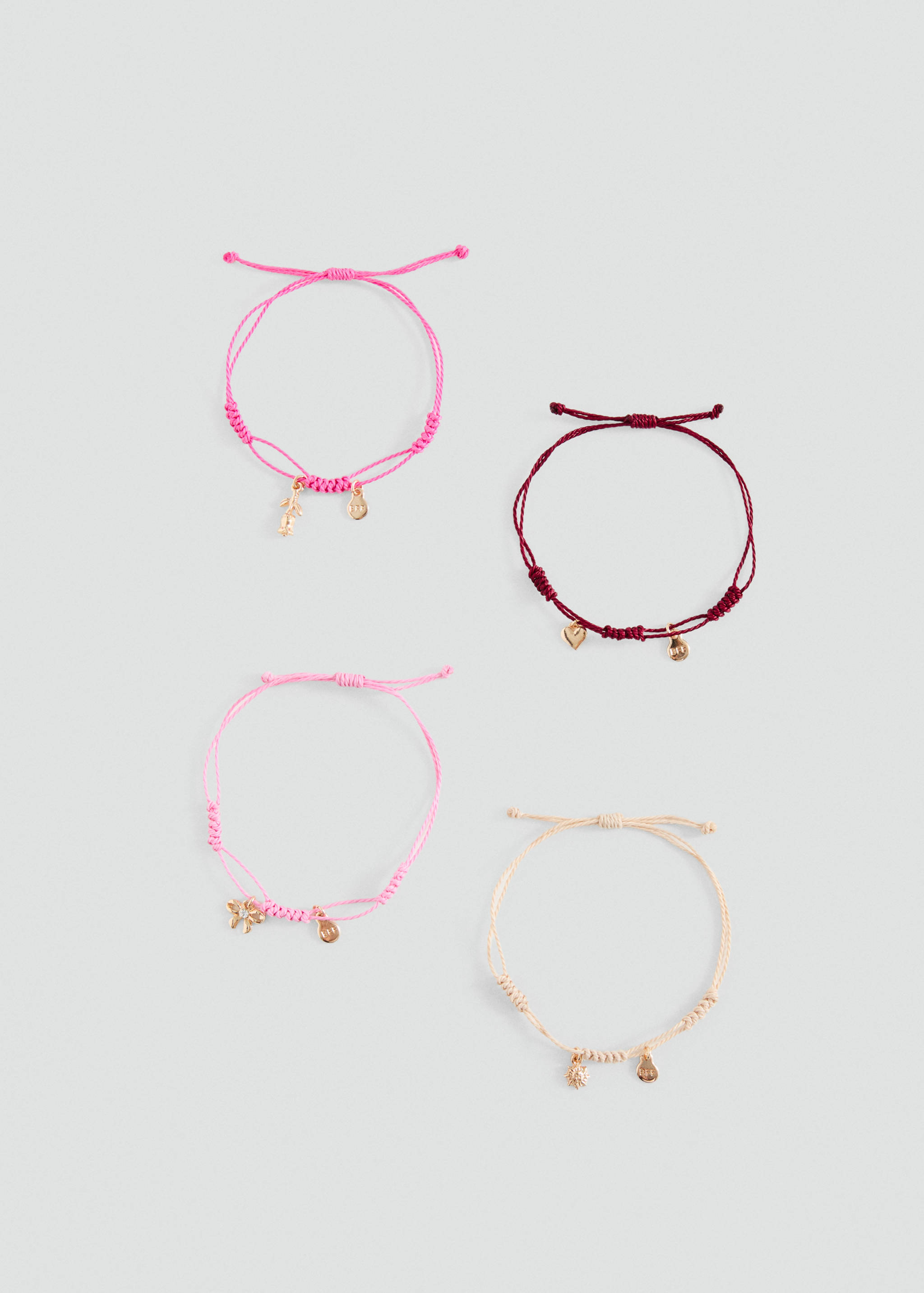 4er-Pack Armbänder Best Friends - Artikel ohne Model