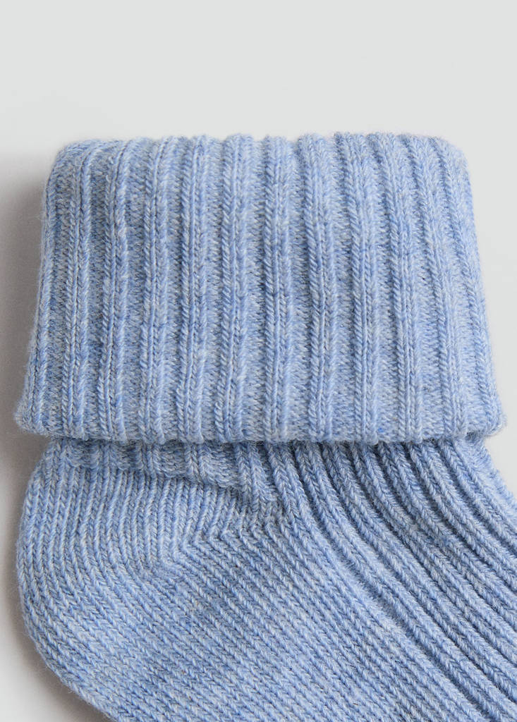 Ribbed socks pack — Blue