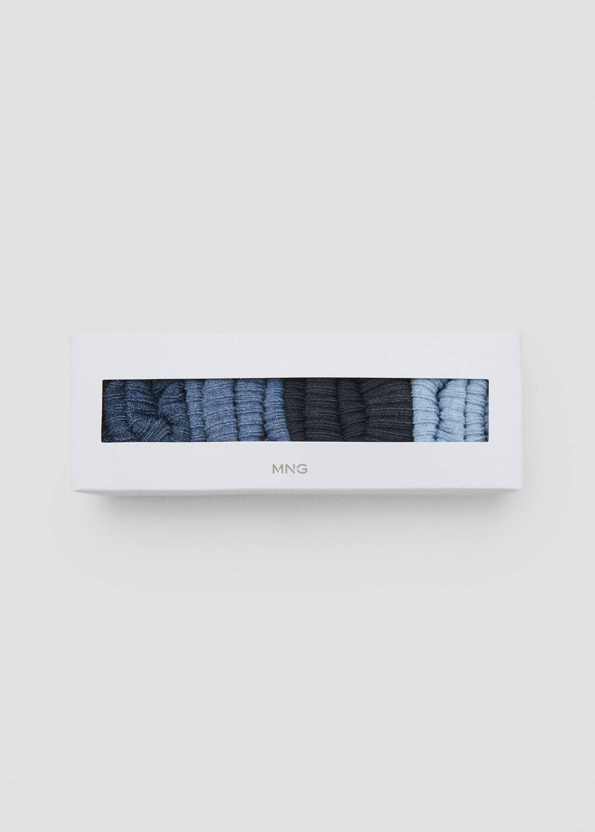 Ribbed socks pack — Blue