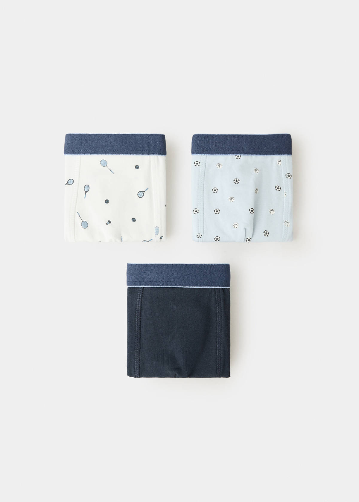 3-pack combined briefs — Navy