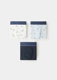 3-pack combined briefs — Navy 1