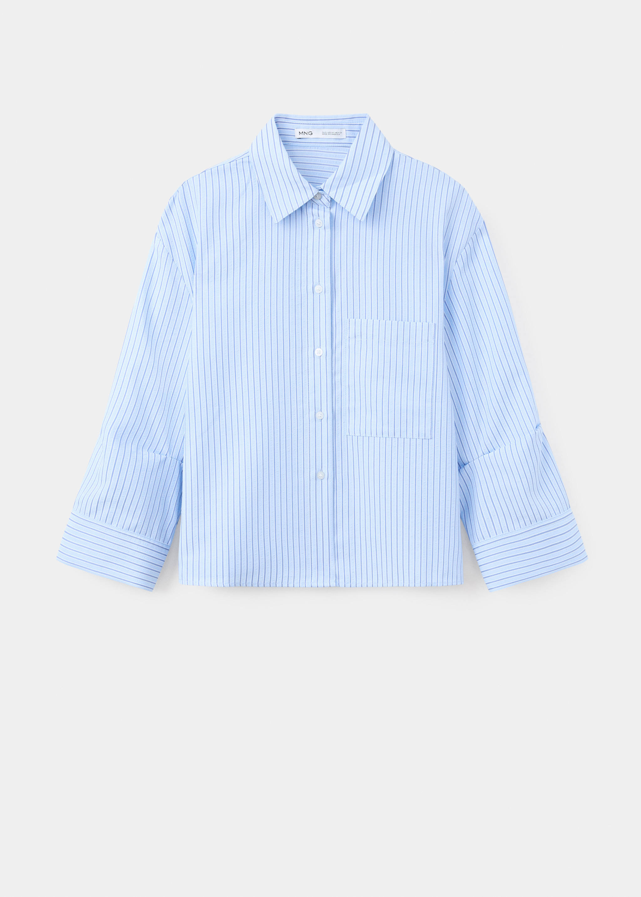 Striped straight shirt - Article without model