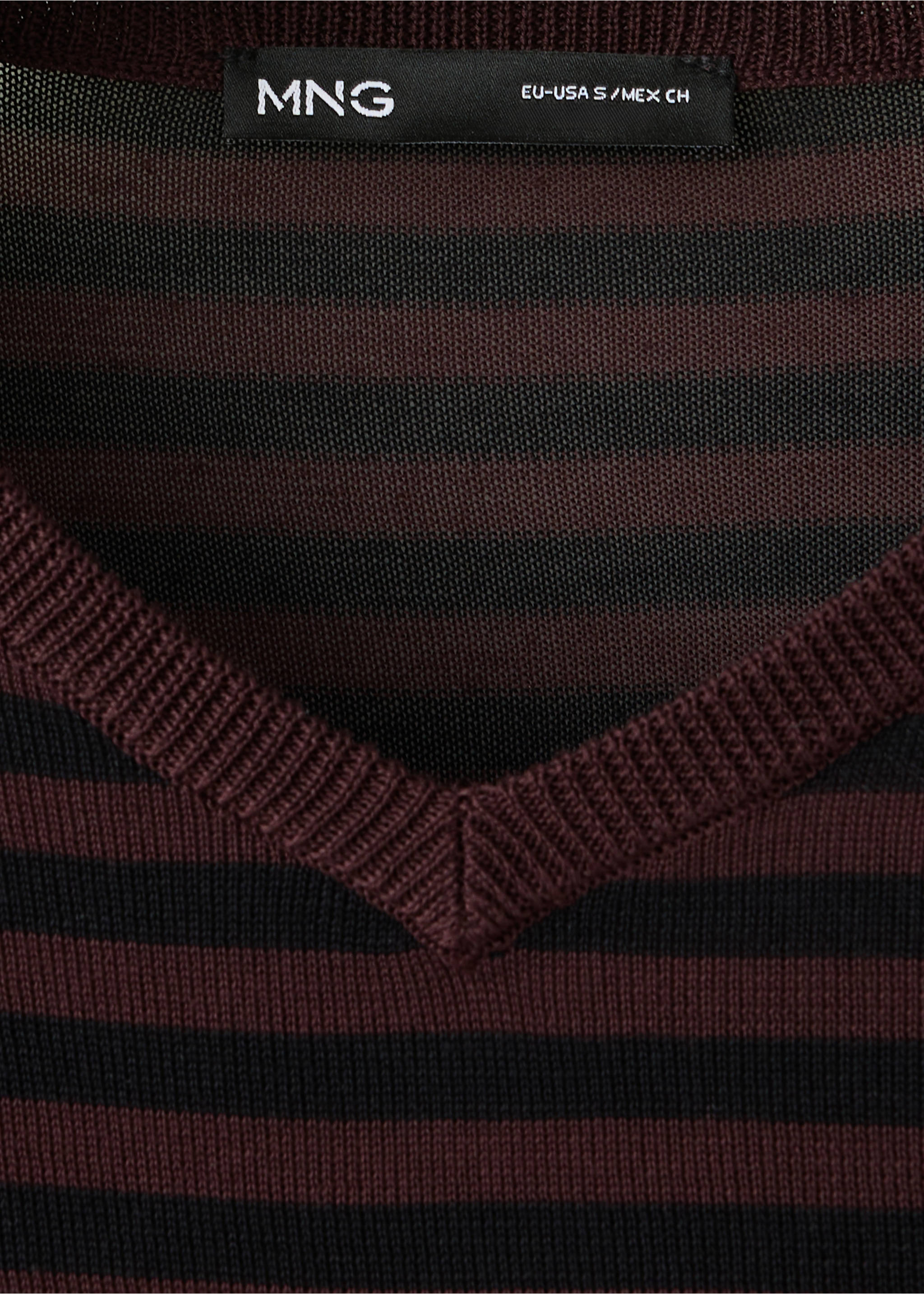 Jersey lyocell rayas - Detalle del artículo 8, Vino. Ref: 37034072-00.