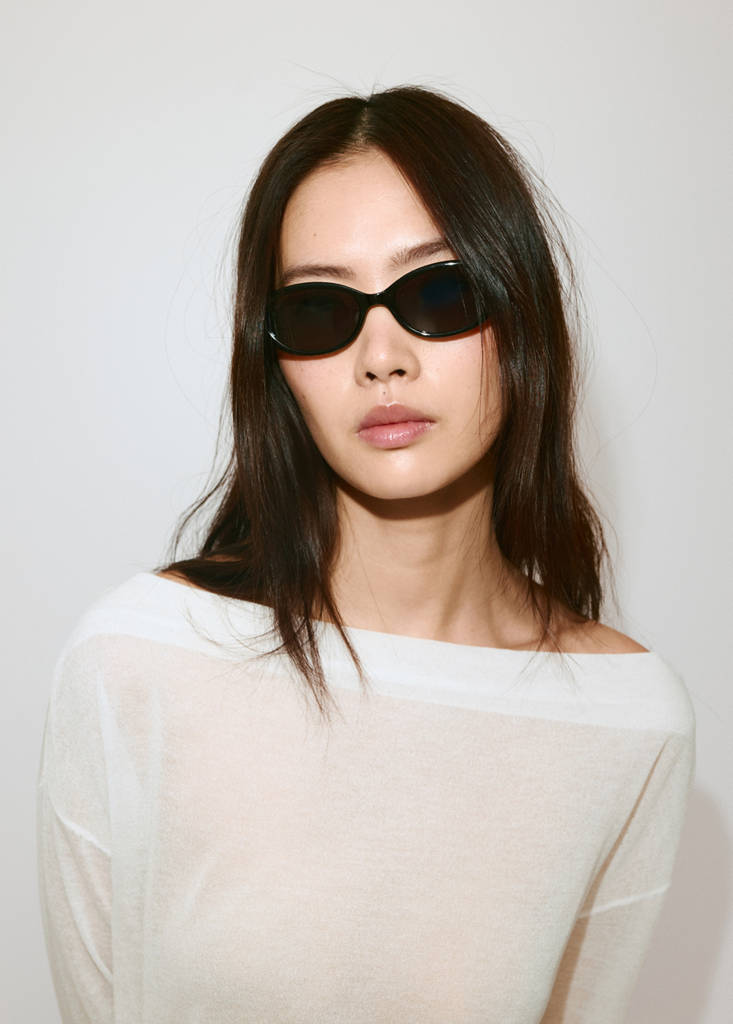 Fine knit bow jumper — Off White