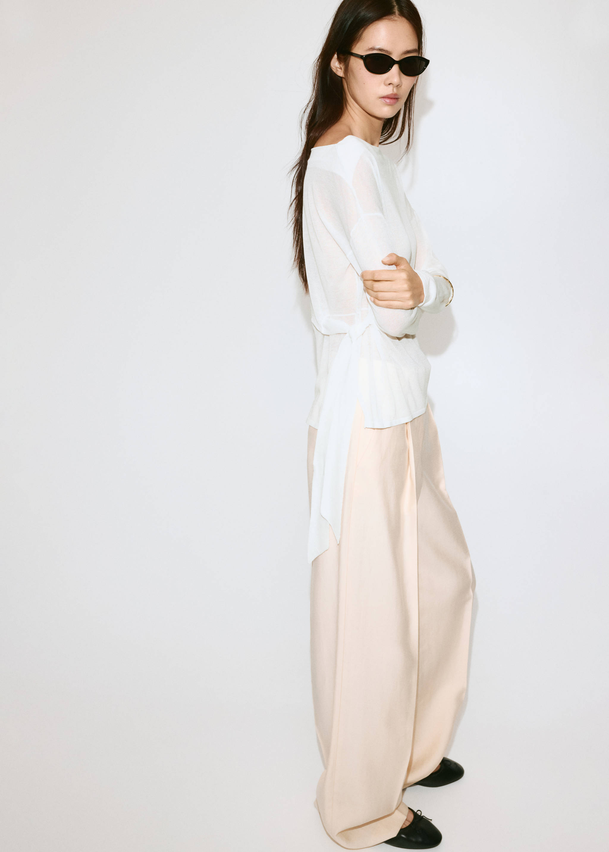 Fine-knit bow sweater - Деталь изделия 3