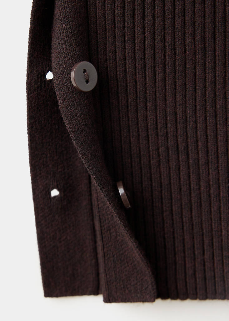 Top with multi-position buttons — Chocolate