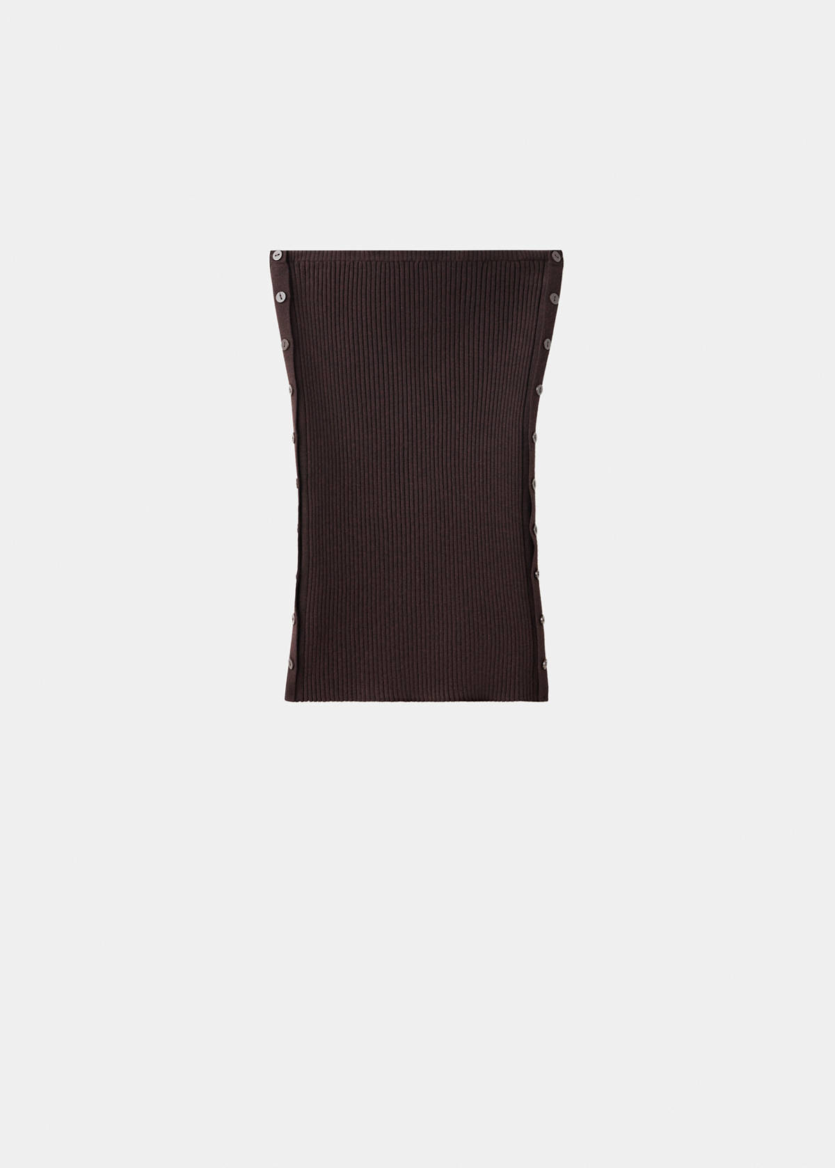 Top with multi-position buttons — Chocolate