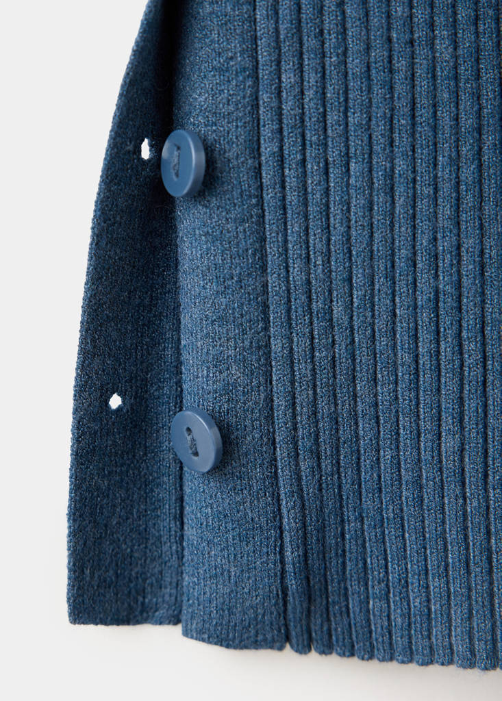 Top with multi-position buttons — Petrol Blue