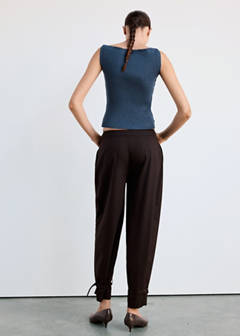 Top with multi-position buttons — Petrol Blue 9