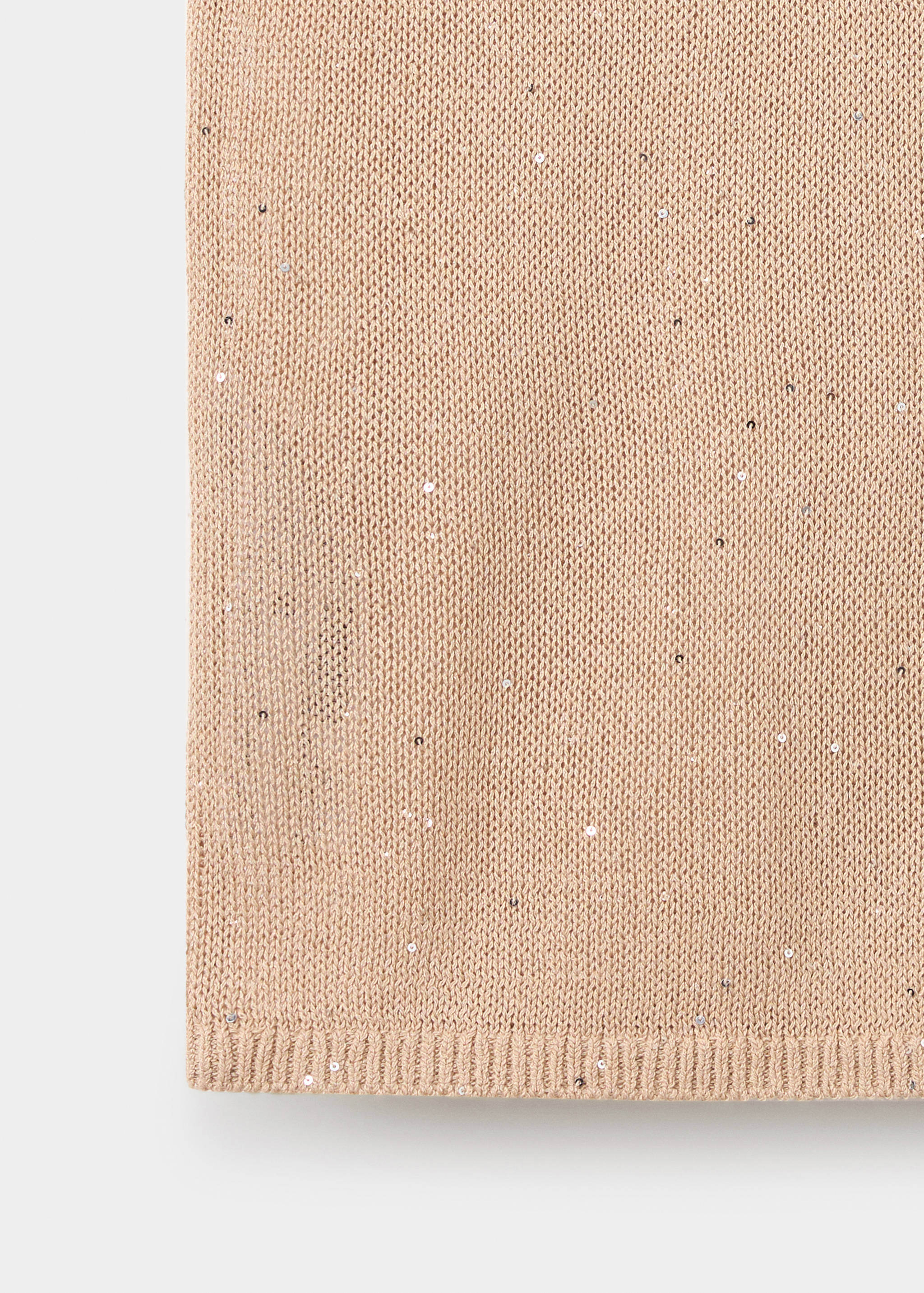 Knitted top with sequin detail - Details of the article 8