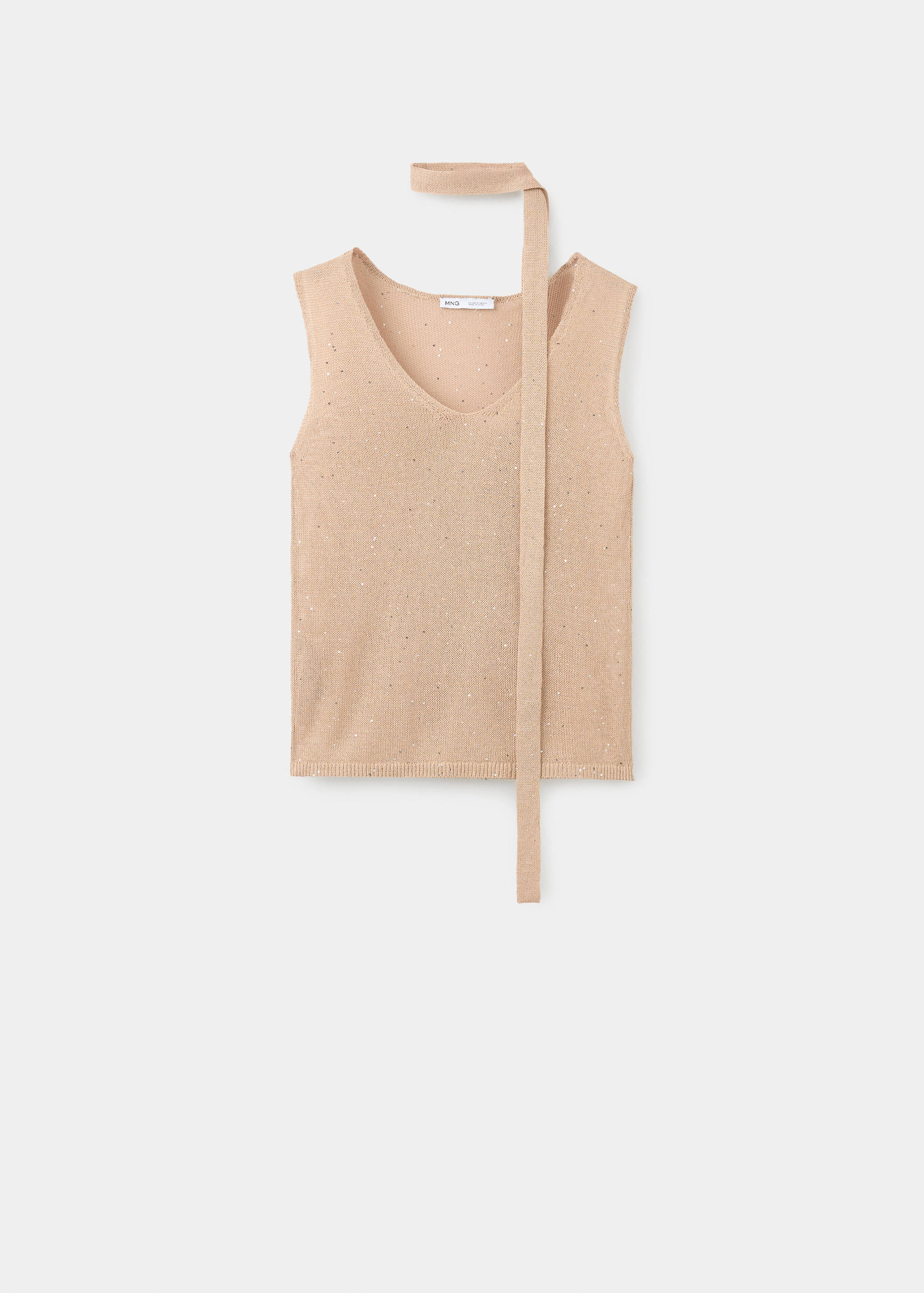 Knitted top with sequin detail - Article without model