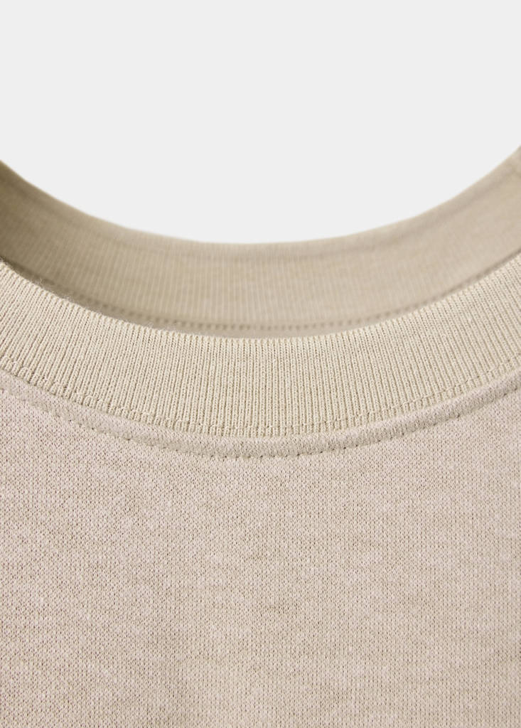 Maternity T-shirt with stitching detail — Ecru