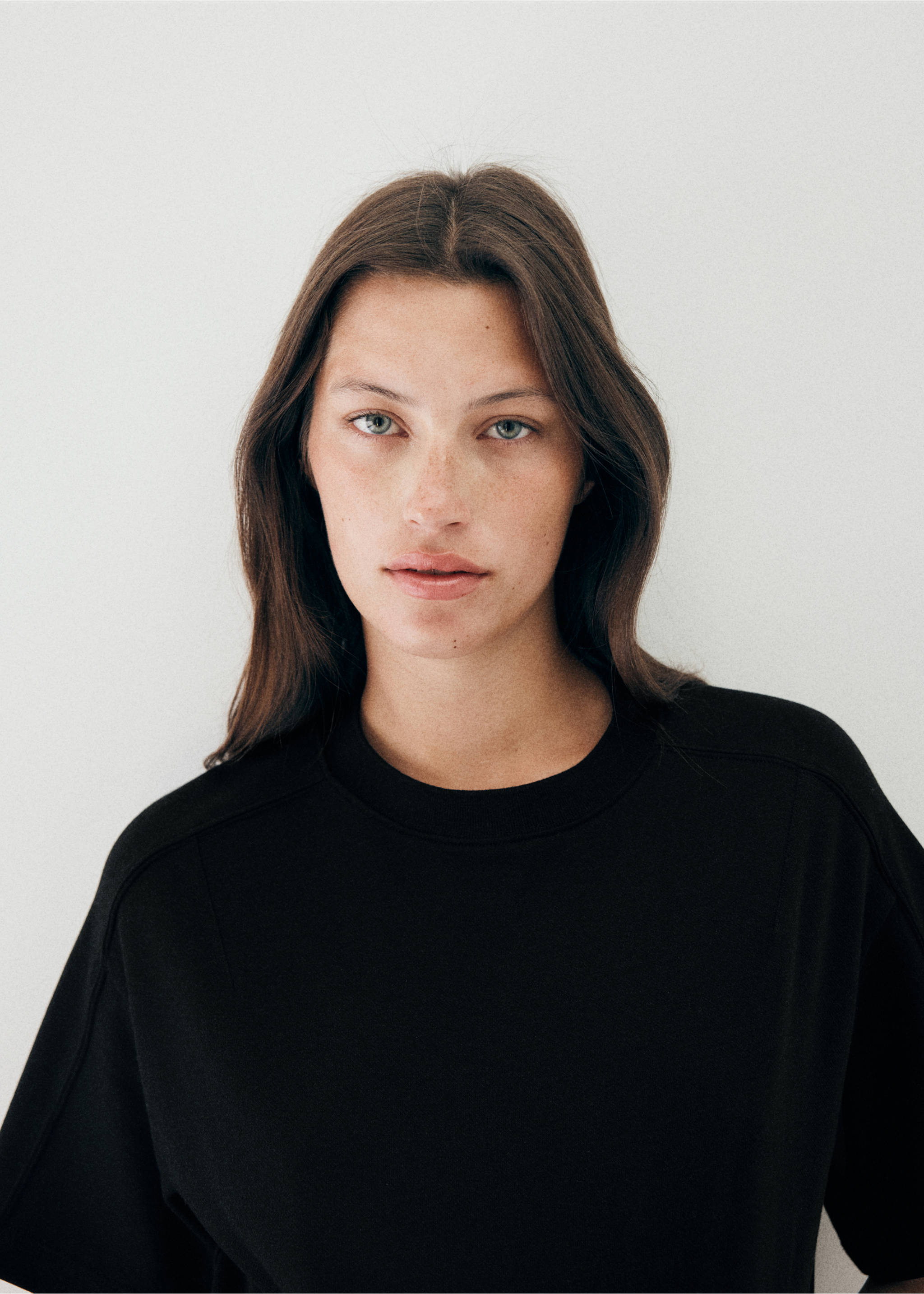 T-shirt picom - Details of the article 1, Black. Ref: 37034078-00.