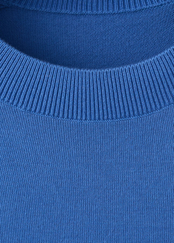 Knit gilet with knot detail — Blue