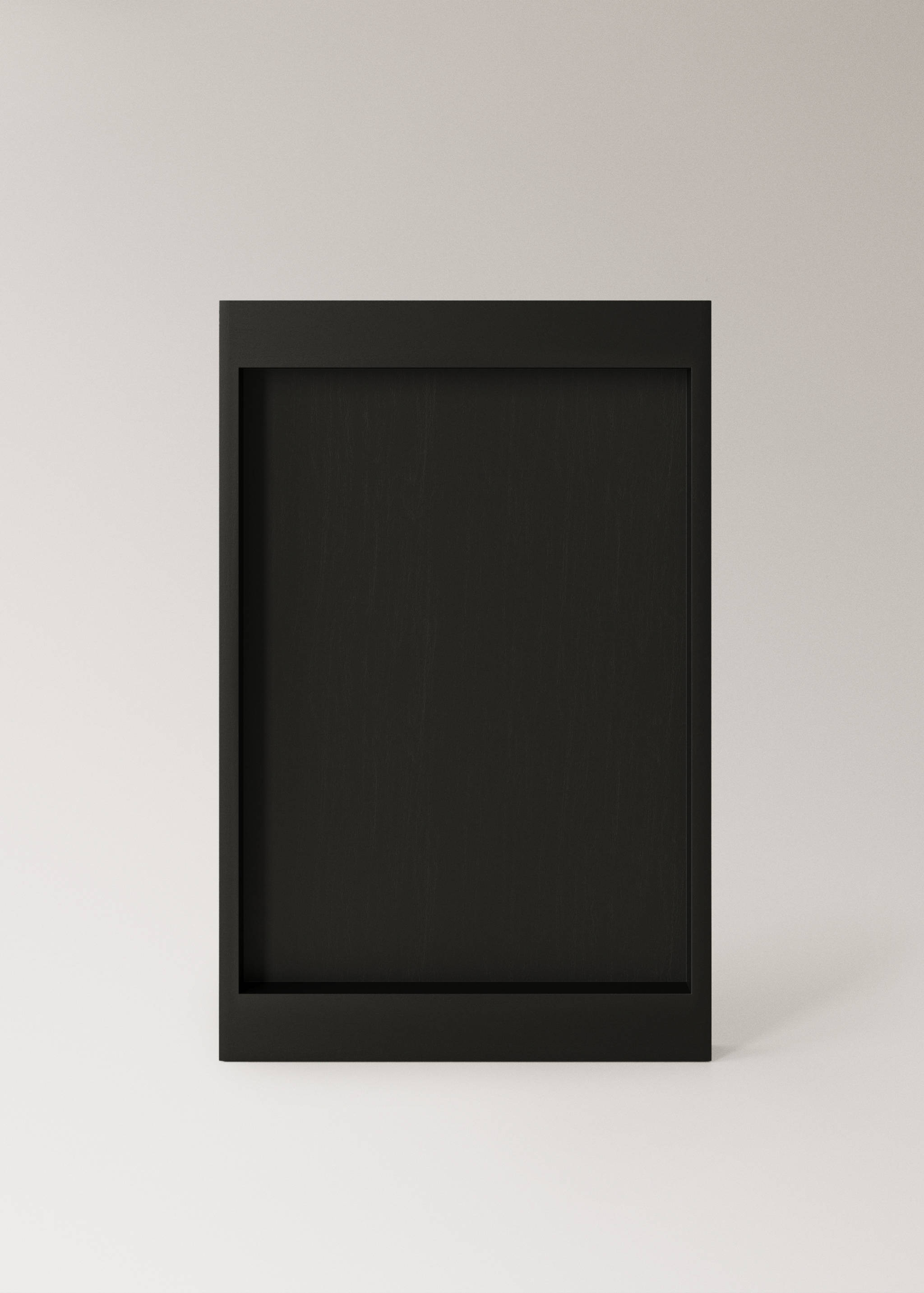 Medium rectangular wooden tray - Article without model