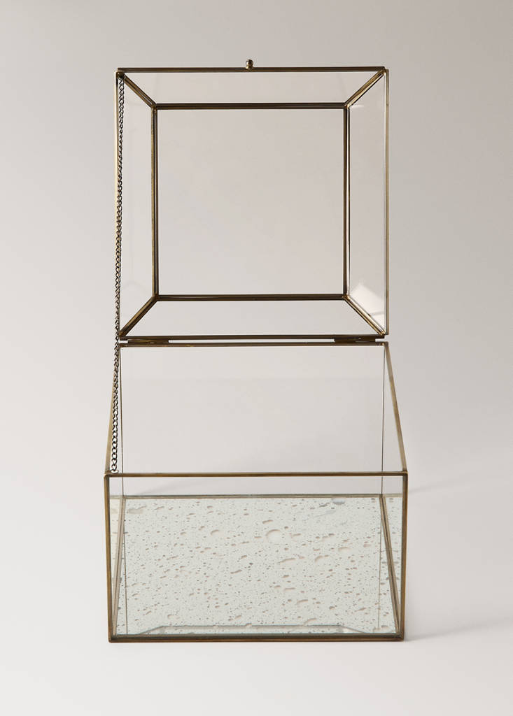 Medium metal-edged box — Gold