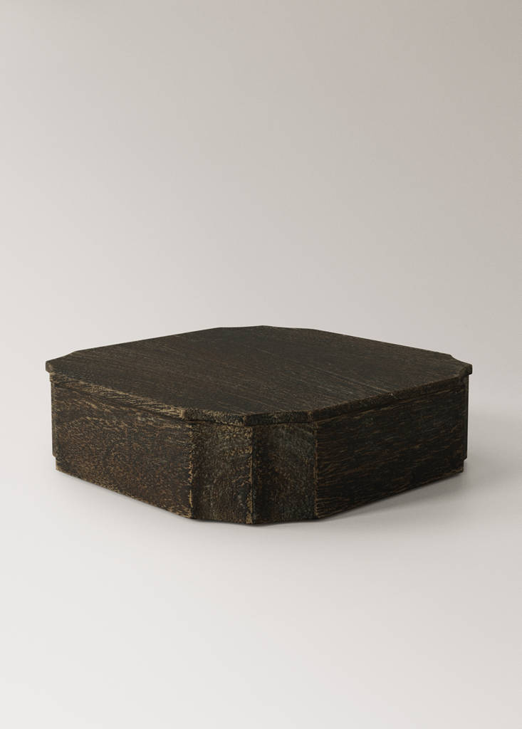 Small rectangular wooden box — Brown