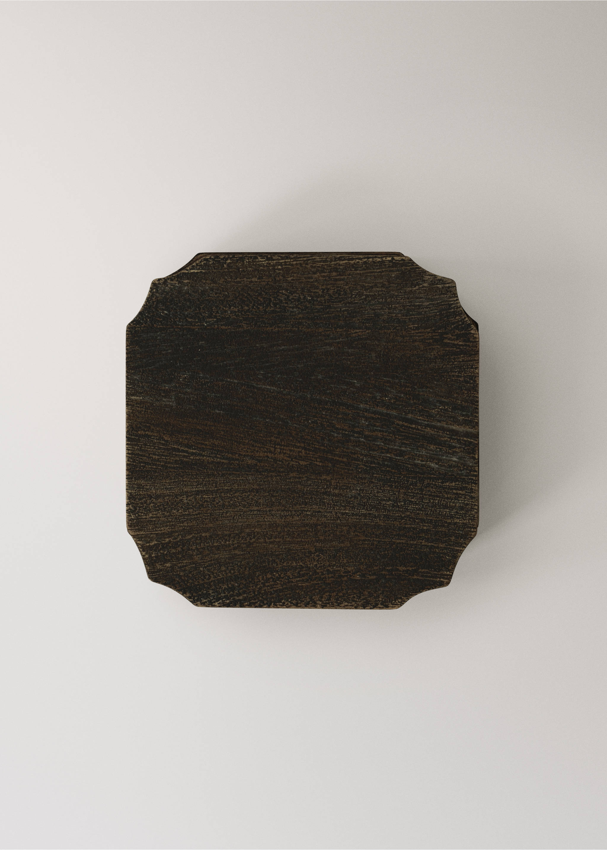 Kleine quadratische Holzkiste - Detail des Artikels 3, Braun. Ref: 37034088-00.