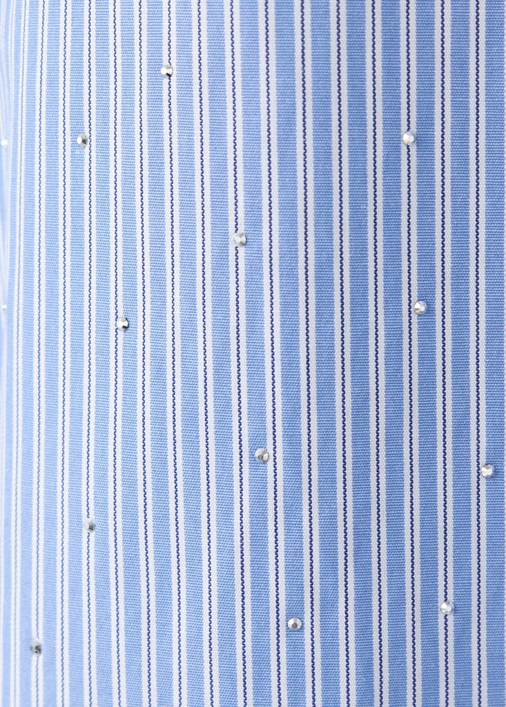 Striped shirt with strass — Sky Blue