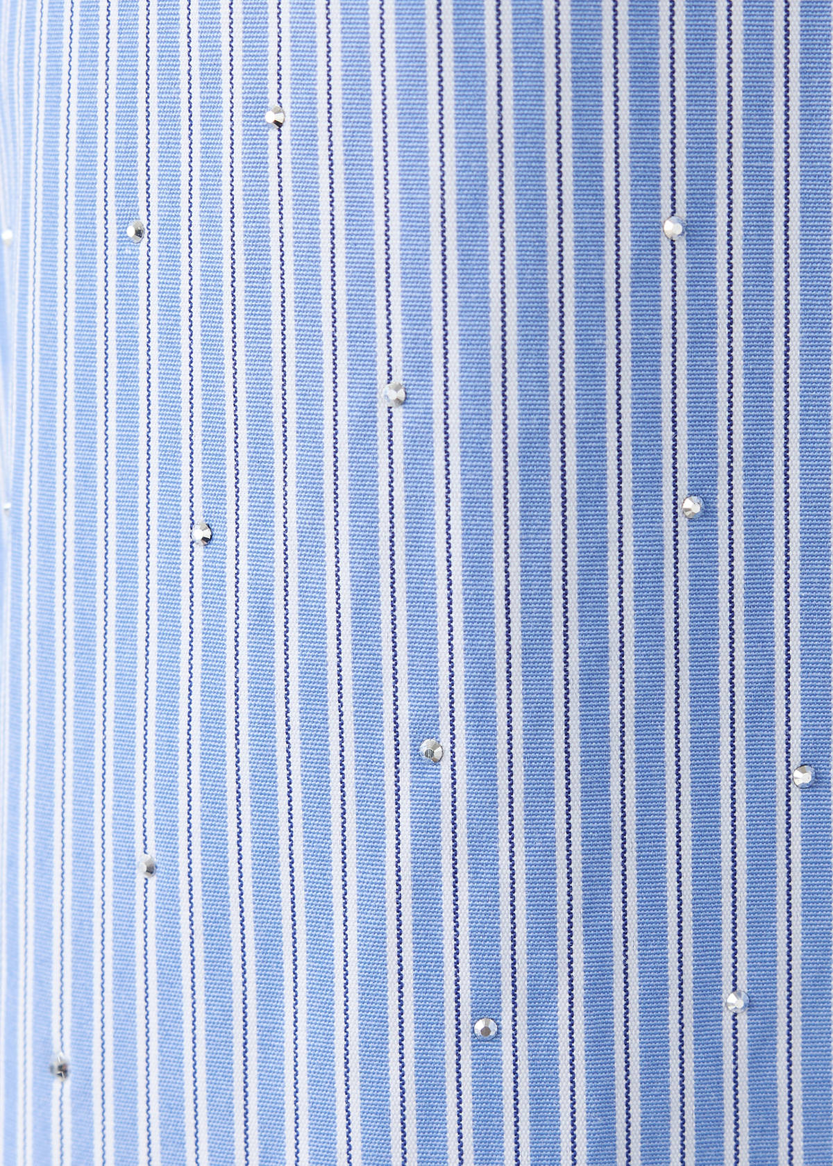 Striped shirt with strass — Sky Blue