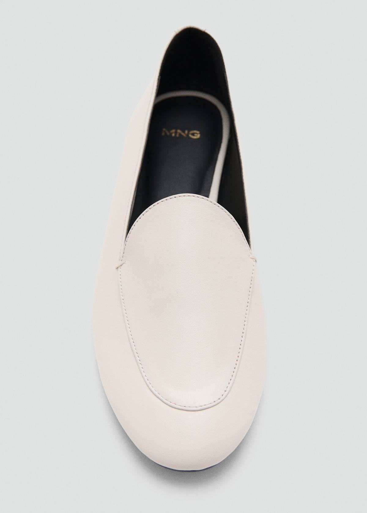 Leather loafers — White
