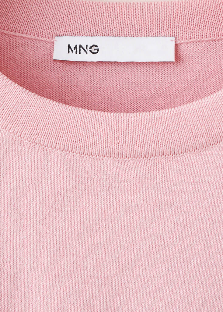 Flying honeycomb knit sweater — Light Pink