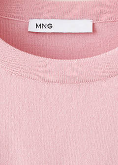 Flying honeycomb knit sweater — Light Pink 6