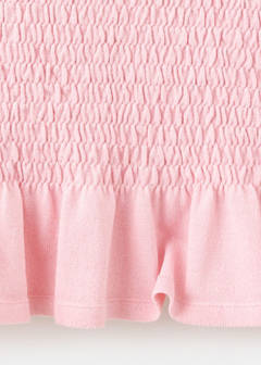 Flying honeycomb knit sweater — Light Pink 7
