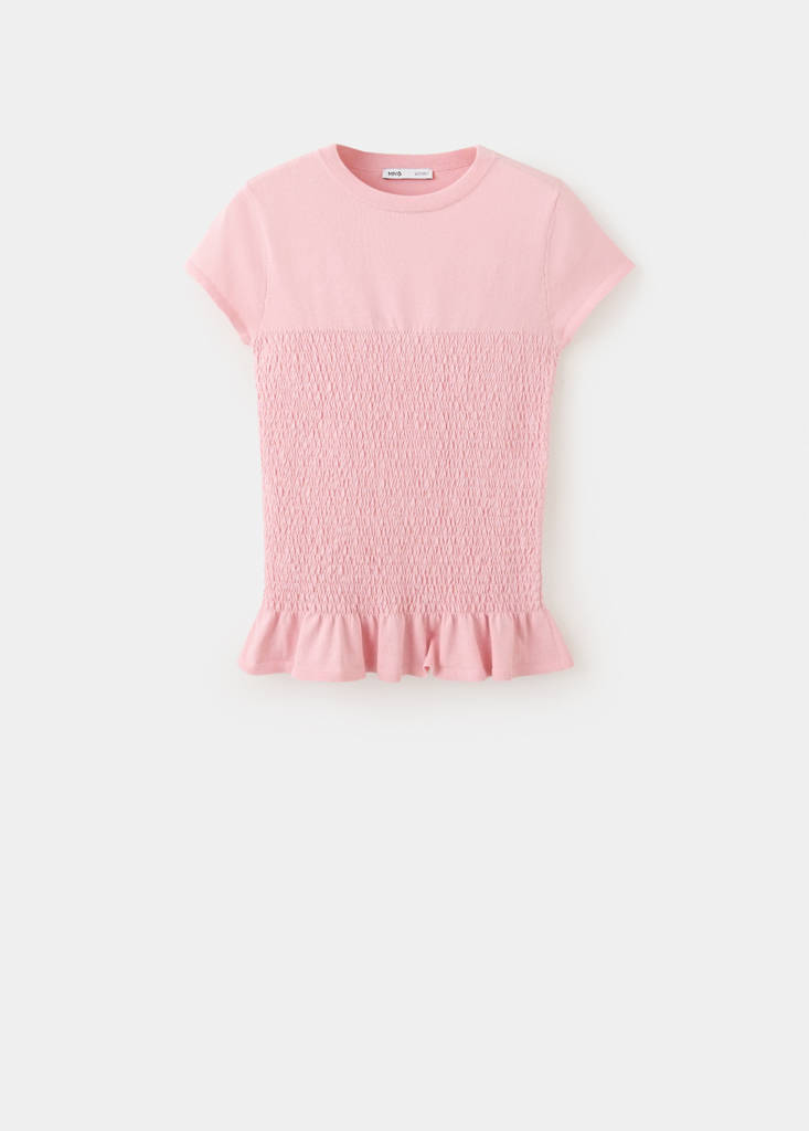 Flying honeycomb knit sweater — Light Pink