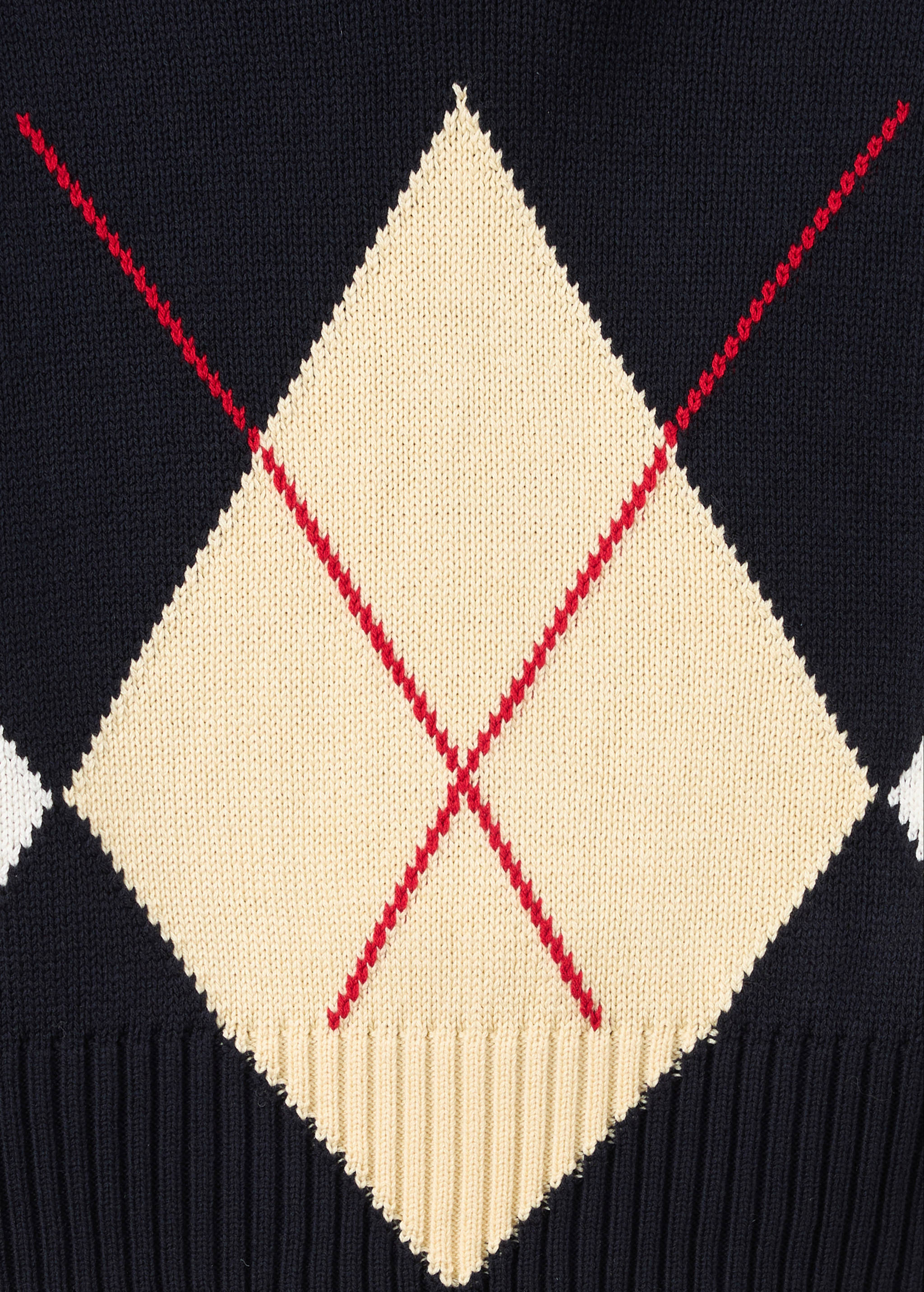 Argyle polo-neck sweater - Details of the article 8