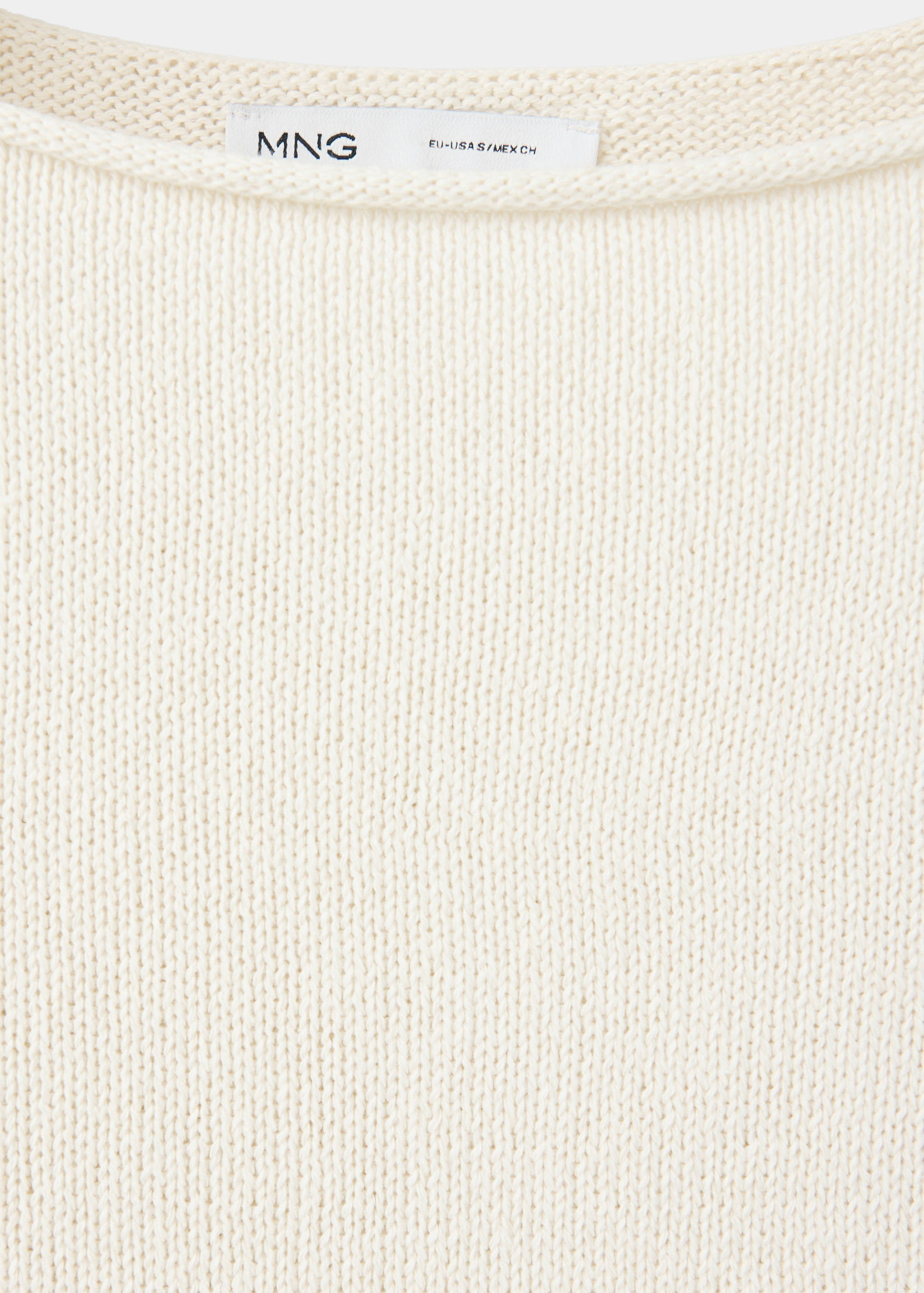 Boat-neck knitted sweater - Details of the article 8