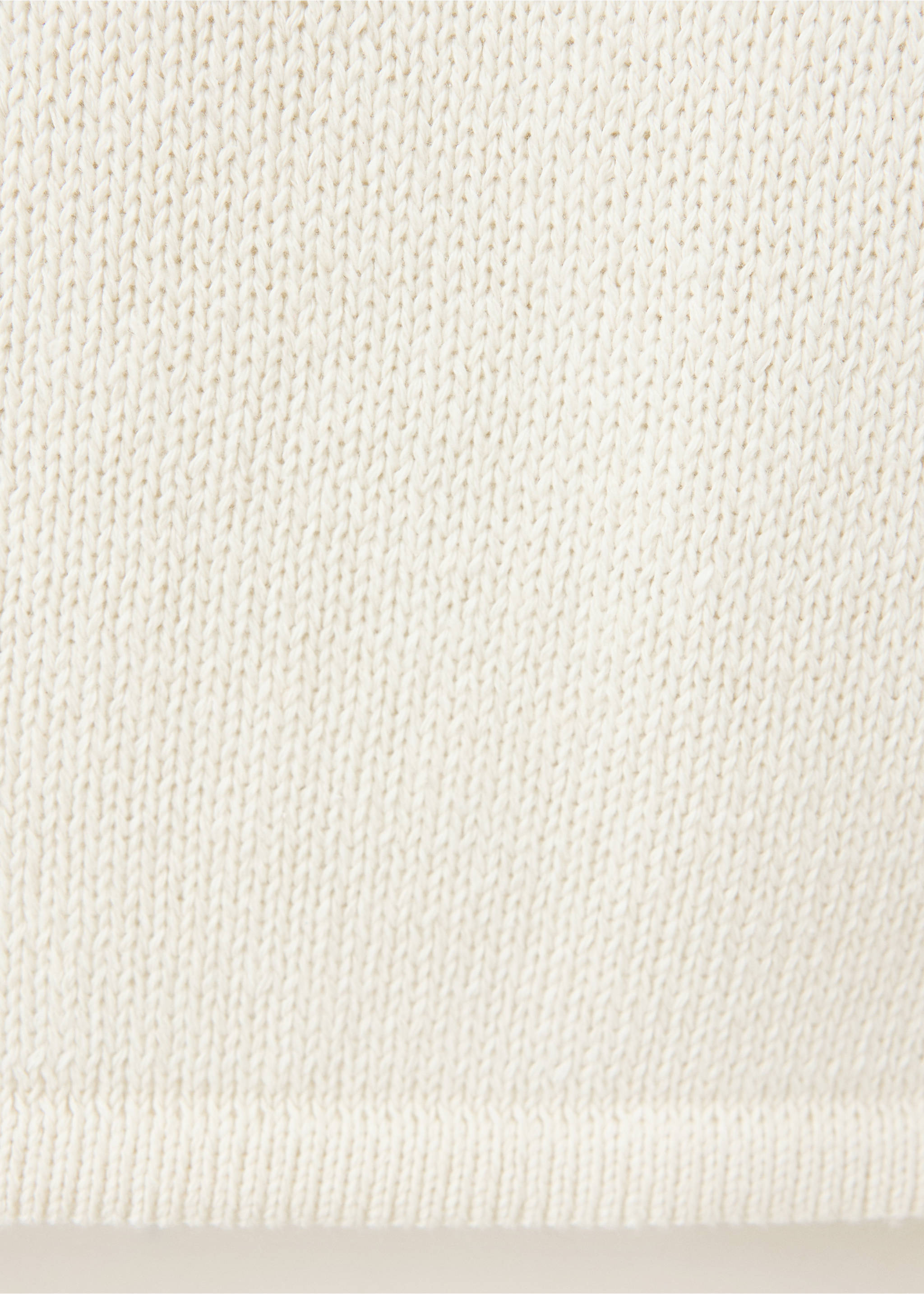 Boat-neck knitted sweater - Details of the article 0, Ecru. Ref: 37034111-00.