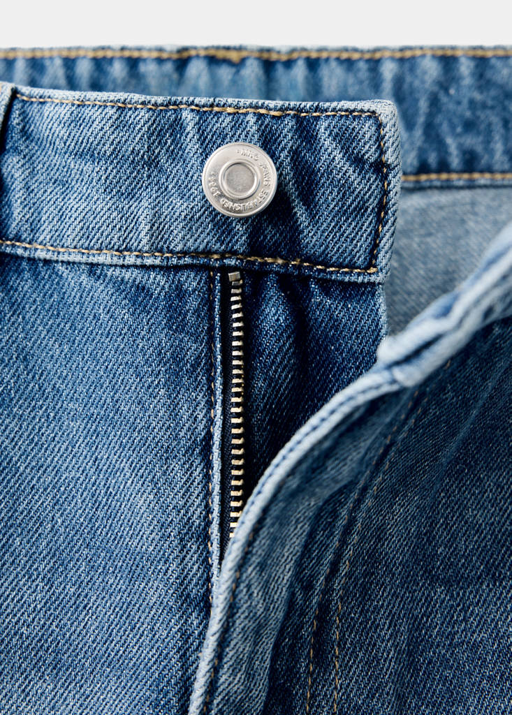 Matilda high-rise straight jeans — Medium Blue