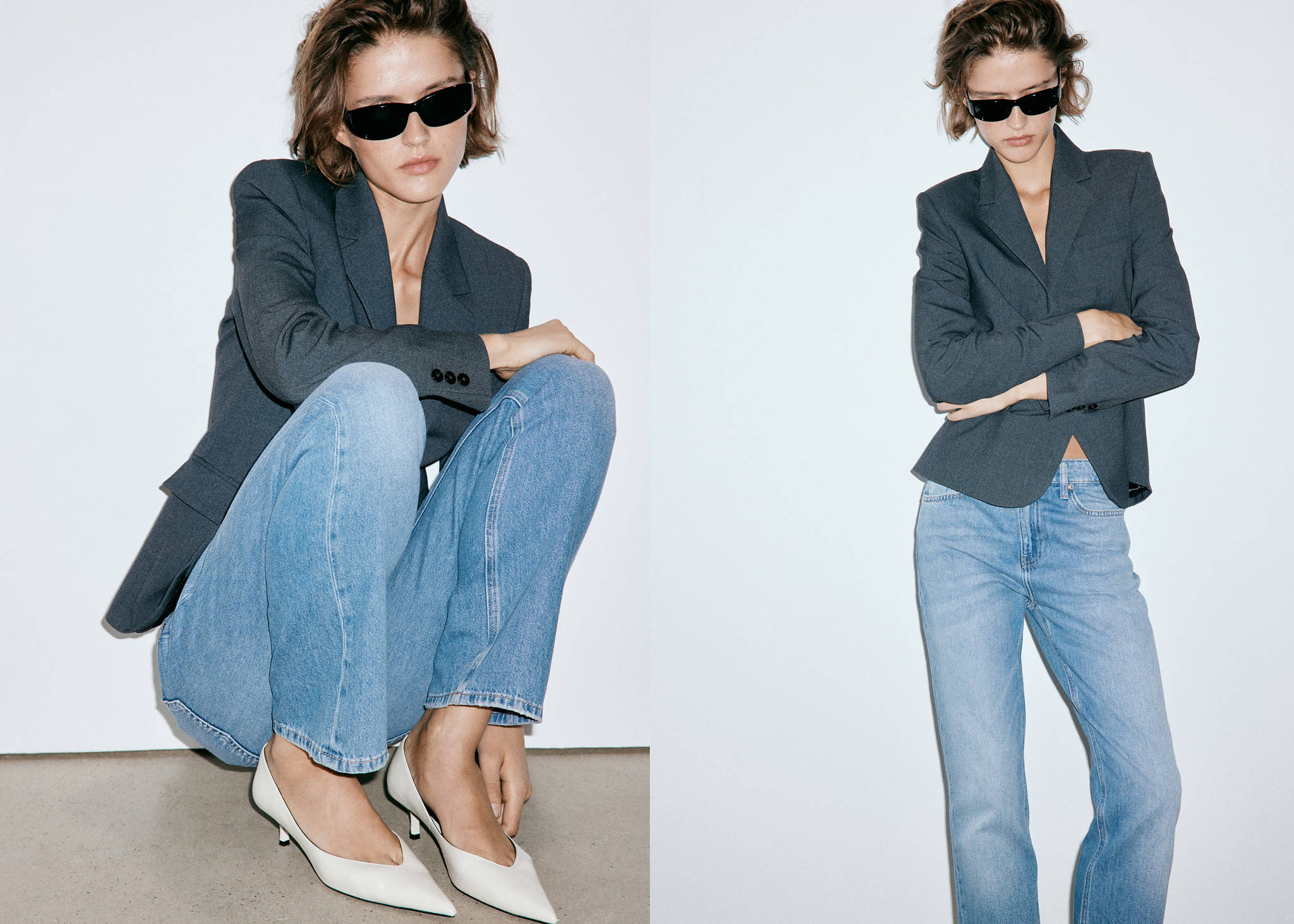 Matilda high-rise straight jeans - Panoramic plane