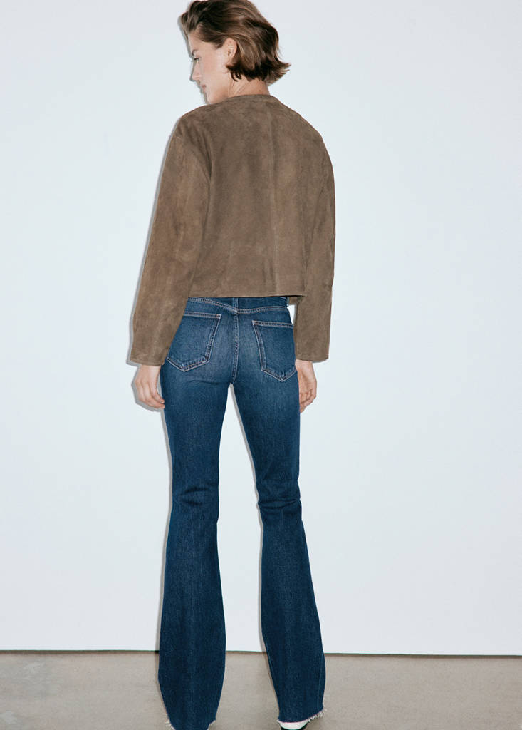 Fiona flared mid-rise jeans — Dark Blue