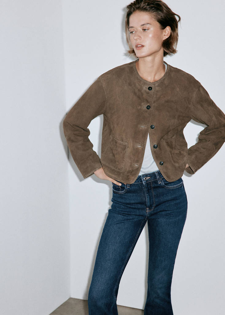 Fiona flared mid-rise jeans — Dark Blue