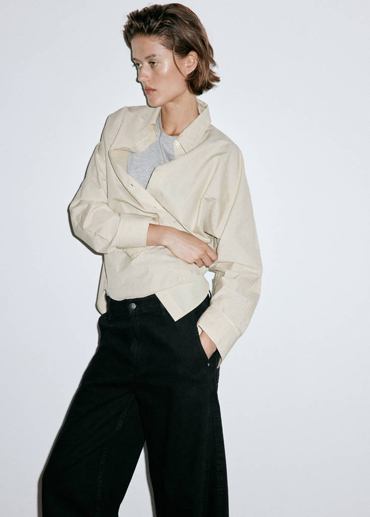 Mid-rise balloon jeans — Black denim