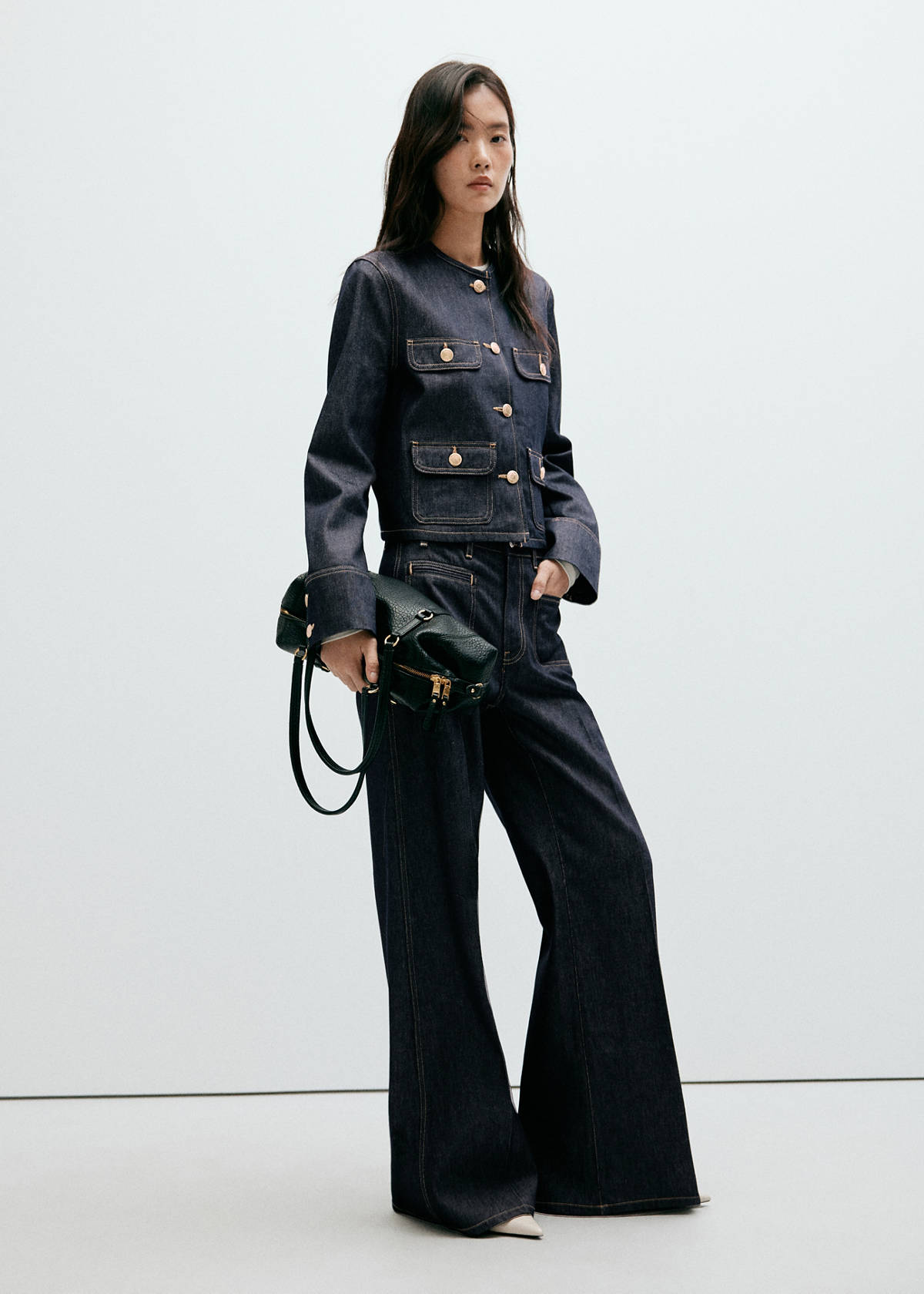 Wide leg jeans with pockets — Open Blue