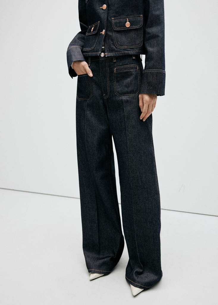Wide leg jeans with pockets — Open Blue