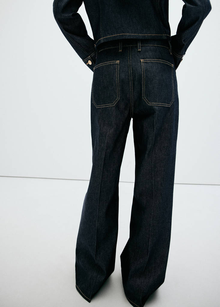 Wide leg jeans with pockets — Open Blue