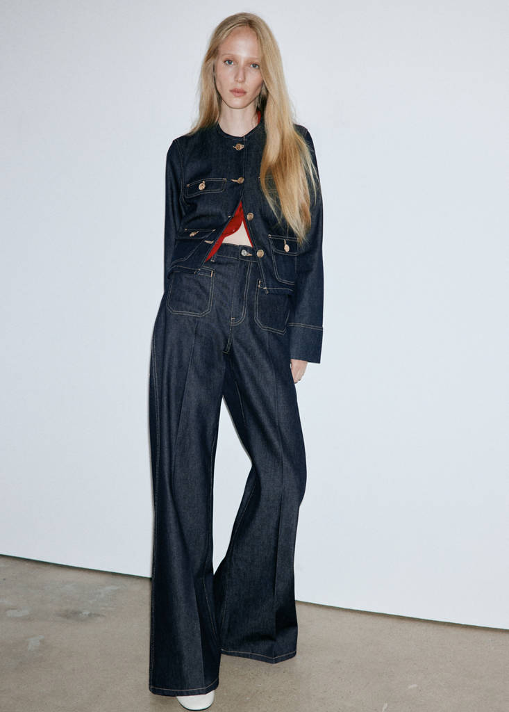 Wide leg jeans with pockets — Open Blue