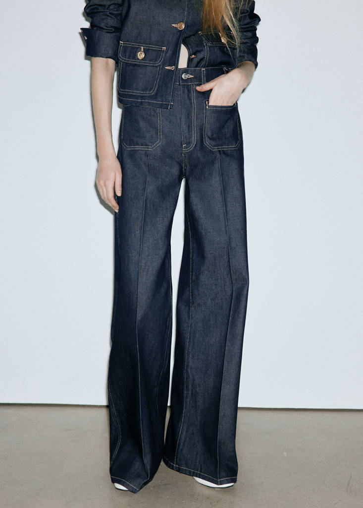 Wide leg jeans with pockets — Open Blue