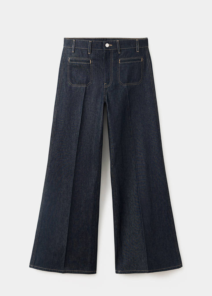Wide leg jeans with pockets — Open Blue