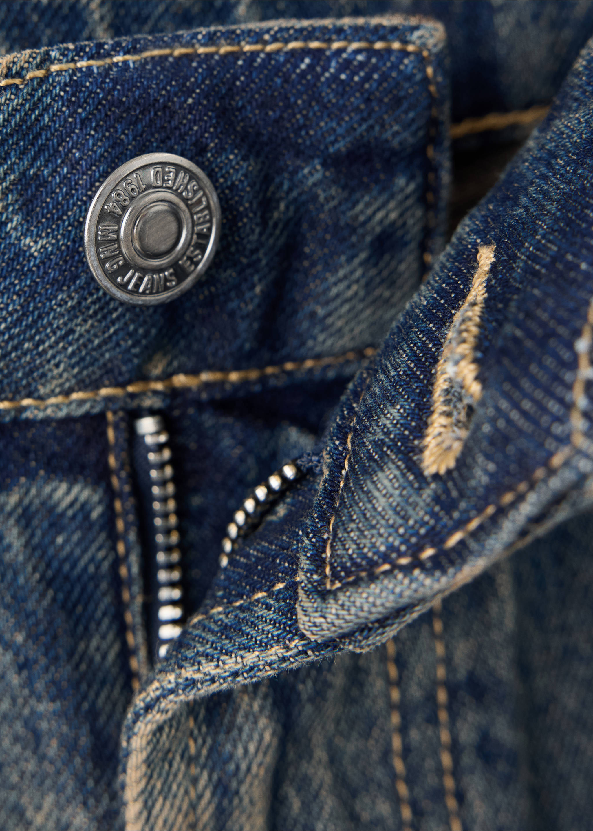 Jeans tere - Details of the article 0, Dark Vintage Blue. Ref: 37034120-00.