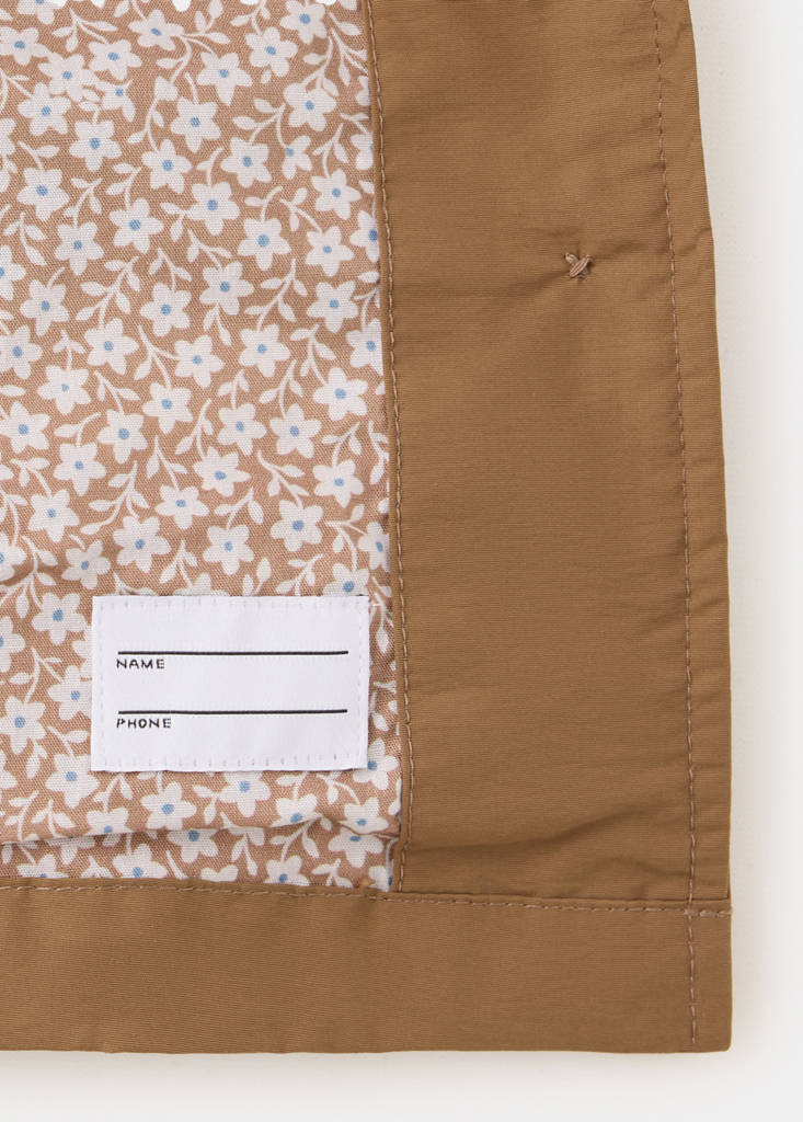 Gathered waist trench — Russet