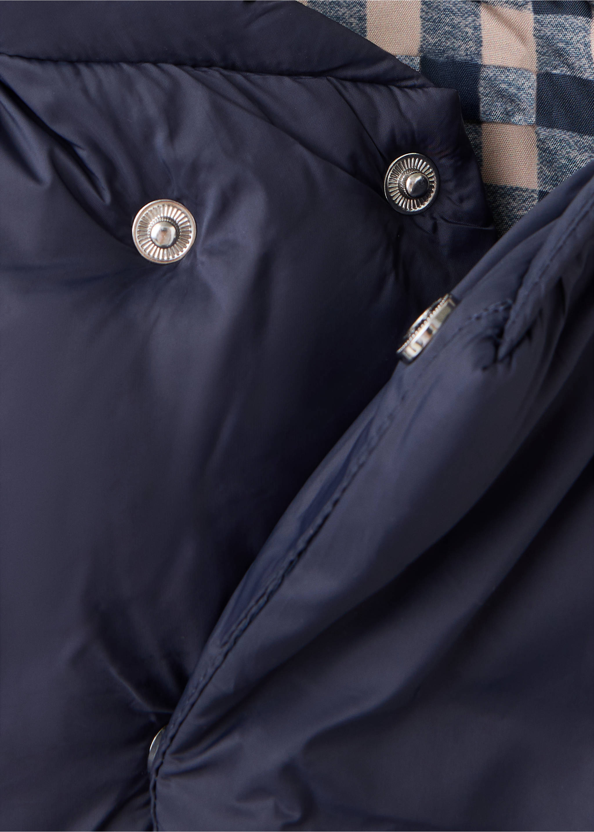 Hooded coat - Details of the article 8, Navy. Ref: 37034402-00.